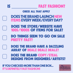 how to spot fast fashion