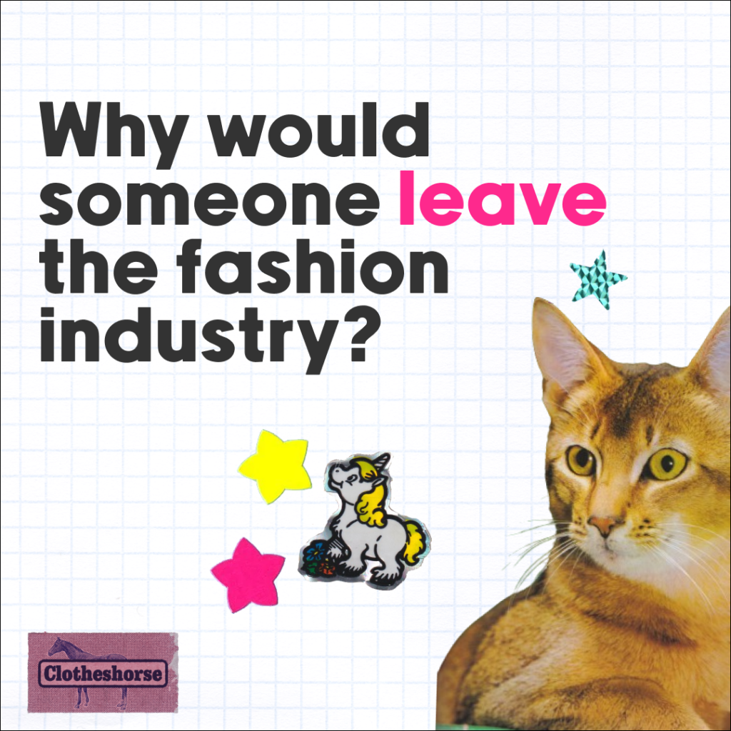 Why would someone leave the fashion industry?