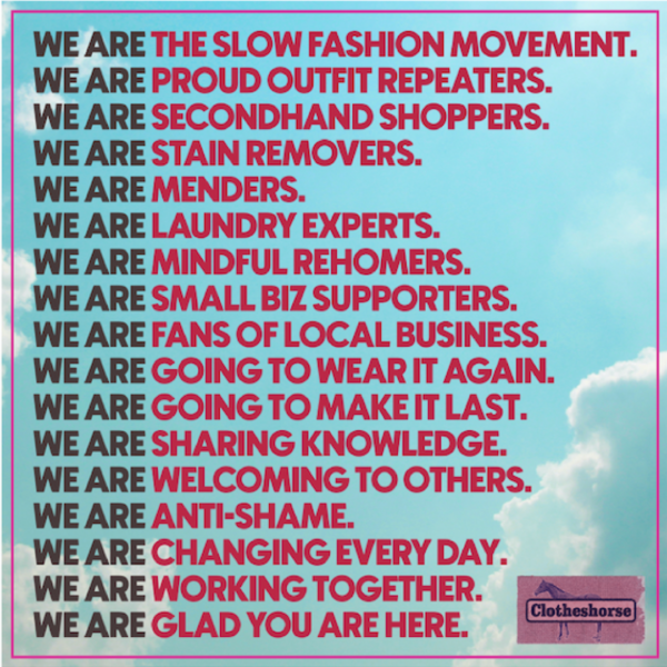 WE ARE THE SLOW FASHION MOVEMENT!