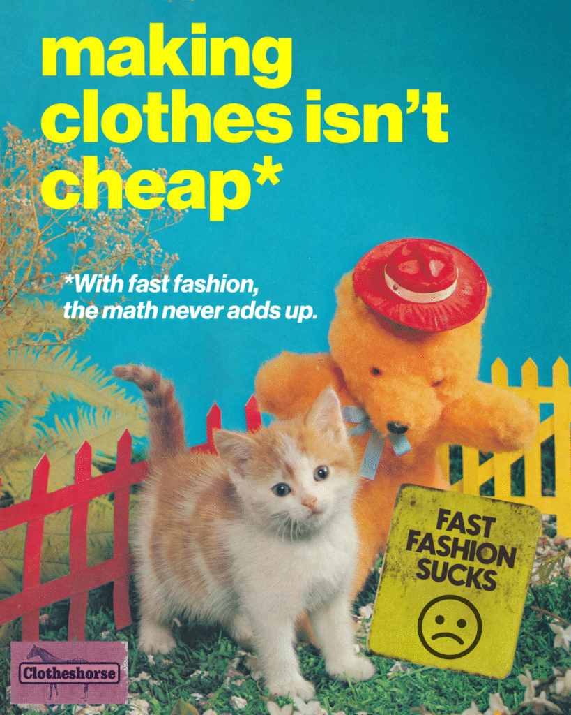 Making clothes isn't cheap...with fast fashion, the prices never add up!