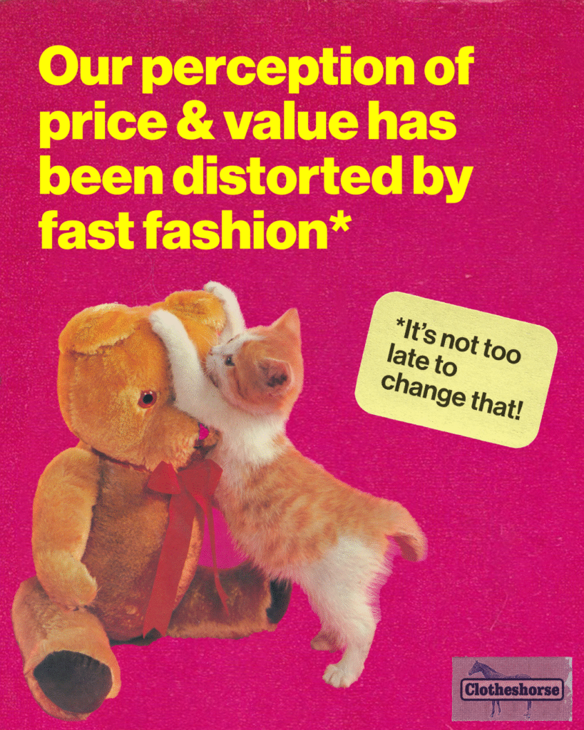 Our perception of price & value has been distorted by fast fashion. It's not too late to change that!