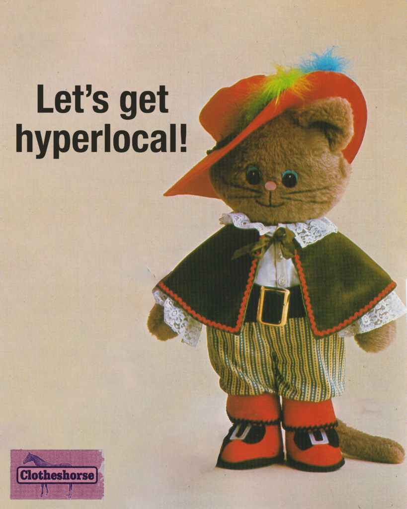 Let's get hyperlocal and do some community building!