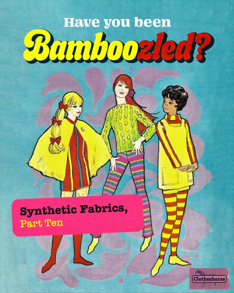 What are the goals of this series about fabrics?

These are NOT the goals: Making you feel guilty. Getting you to throw out all of your clothes. Filling you with a sense of panic and/or despair.

This is the goal: educating you about all of these fabrics, how they are made, what that impact is, and how to care for them properly.

Yes, knowledge can be overwhelming and disappointing...but it’s also EMPOWERING! Every fabric has a catch. And it’s important for us to know the “catch” to those fabrics so we can make the best decisions. And furthermore, it feels good in a surprising way to uncover more ways in which retailers and brands have been misleading us!

Many of these fabrics have been used as a means of greenwashing. The goal of greenwashing? To get us to continue over shopping and over consuming by misleading us into believing that these fabrics are either “good” for the planet (and therefore we should buy more if we want to save the planet) or have zero impact on the planet (obviously not true). Greenwashing sells us the illusion that we can still buy lots of clothes that we will barely wear. Greenwashing tells us “go ahead...get a new dress for every party or buy into every single trend.” When your entire business model depends on overconsumption, you’re going to do everything you can to trick people into buying more.

Hi, my name is Amanda and I have been bamboo-zled. Meaning: I have fallen for some claims about bamboo fabric that were just too good to be true! Bamboo actually has a lot of sensory qualities that I appreciate, but it is at the center of a lot of greenwashing.

THERE IS NO MIRACLE FABRIC THAT ALLOWS US TO CONTINUE TO OVERCONSUME CLOTHING/TEXTILES...especially to the level that the fast fashion model requires. Bamboo is great for greenwashing because we can see that it grows super fast. It’s super hardy and uses little water. The house we rented when we lived in Austin had a mini bamboo forest in the backyard and it grew so fast! But I can also see that turning bamboo into fabric isn’t simple. And my brain can’t even begin to understand just how much bamboo would be required to make lots of clothes for lots of people.
